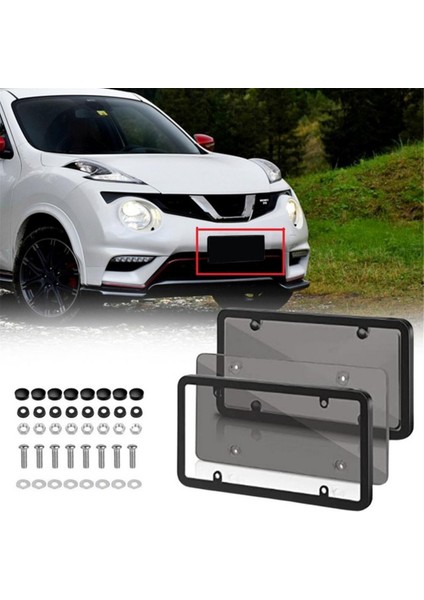 Kırılmaz Plaka Kabarcık Kapağı, 4 Delikli Evrensel Aksesuar Abd Plaka Tutucu Gri (Yurt Dışından) fiyatları