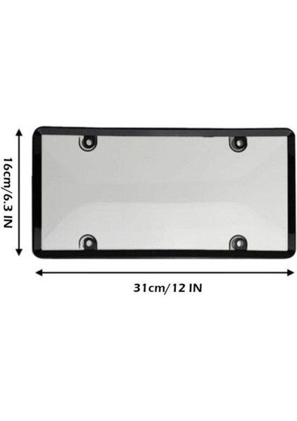 Kırılmaz Plaka Kabarcık Kapağı, 4 Delikli Evrensel Aksesuar Abd Plaka Tutucu Gri (Yurt Dışından) indirimleri