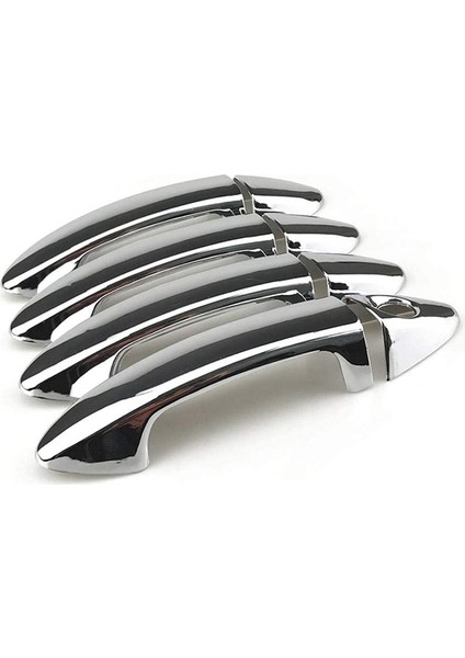 Araba Dış Kapı Kolu Kapak Etiket Ford Fiesta 2009 2010 2011 2012 Aksesuarları, Gümüş (Yurt Dışından)