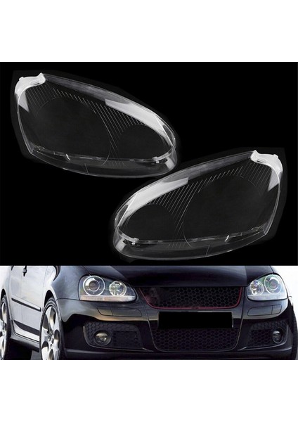 Volkswagen Vw Golf Mk5 Gtı/rabbit Jetta 06-09 Için 1 Çift Araba Far Mercek Kapağı Far Abajur Kabuğu Mercek Abajur (Yurt Dışından) fırsatları