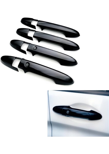 Araba Dış Kapı Kolu Kapağı Trim Koruyucu Honda Wr-V Wrv Dg5 2024 Aksesuarları Siyah (Yurt Dışından) modelleri