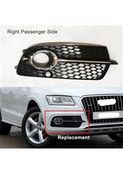 Audi Q5 S-Line 2013-2017 Için Honeycomb Ön Tampon Sağ Dış Izgara Sağ Sis Lambası Kapağı 8R0807682N (Yurt Dışından) fiyatları