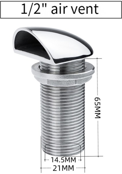 Yat, Karavan, Tekne Için Evrensel Hava Deliği 316 Paslanmaz Çelik Kabuk Havalandırma Yağ Tankı Havalandırma Egzoz Vanası 1/2 Inç (Yurt Dışından) fiyatları