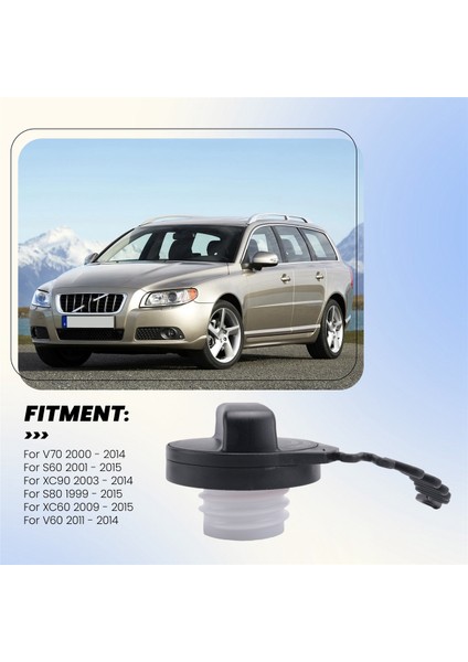 31392044 Volvo V70 S60 XC90 S80 XC60 V60 1999-2015 Için Araç Yağ Yakıt Deposu Kapağı (Yurt Dışından) modelleri
