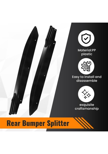 Bmw-5 Serisi G30 M-Tech 525I 530I 540I 2017+ Arka Tampon Dudak Açısı Difüzör Ayırıcı Spoiler Koruyucu Parlak Siyah (Yurt Dışından) indirimleri