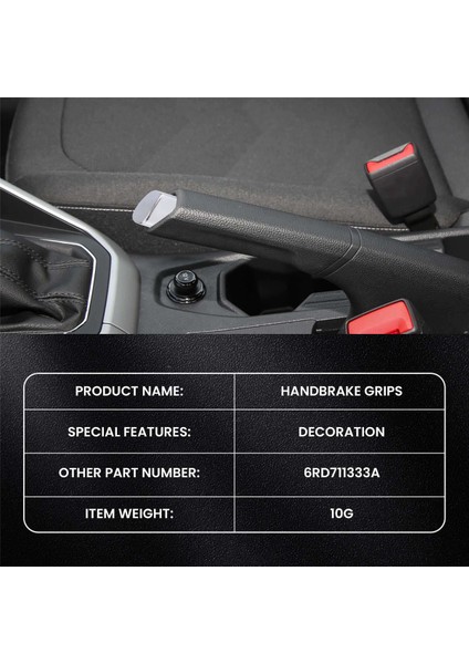 1x Araba El Freni Kolu Park Düğmesi Kapağı Krom Dekorasyon Kabuğu Polo Cross 6rd 711 333 A Araba Şekillendirme Aksesuarları 6RD711333A (Yurt Dışından) modelleri