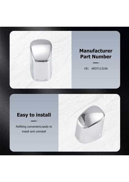 1x Araba El Freni Kolu Park Düğmesi Kapağı Krom Dekorasyon Kabuğu Polo Cross 6rd 711 333 A Araba Şekillendirme Aksesuarları 6RD711333A (Yurt Dışından) fırsatları