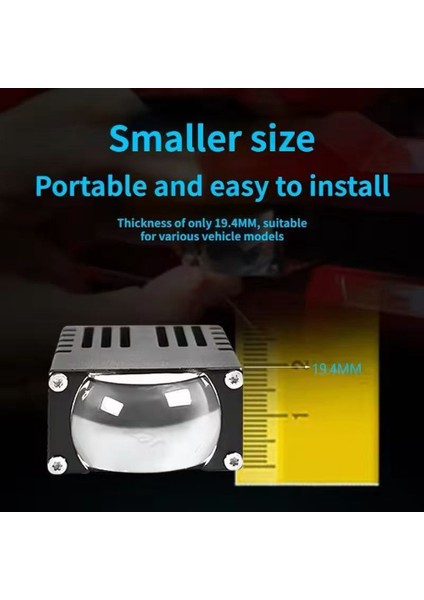 Evrensel Araba 1,5 Inç LED Far Sis Lambası Izgara Işığı Beyaz ve Sarı Çift Işık (Yurt Dışından) modelleri