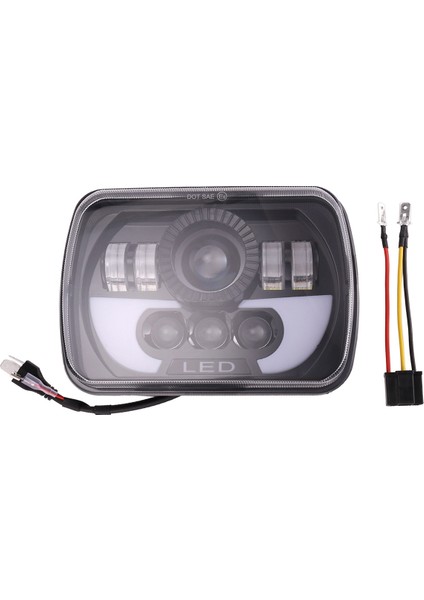 300W 5x7 LED Farlar LED Kapalı Işınlı Far Lambası Yüksek Düşük Işınlı LED Far Jeep Wrangler Yj Cherokee Xj Için (Yurt Dışından)