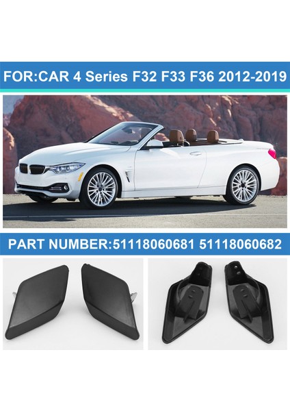 Bmw 4 Serisi F32 F33 F36 2012-2019 Için Ön Far Yıkama Meme Kapağı 51118060681 51118060682 (Yurt Dışından) fırsatları