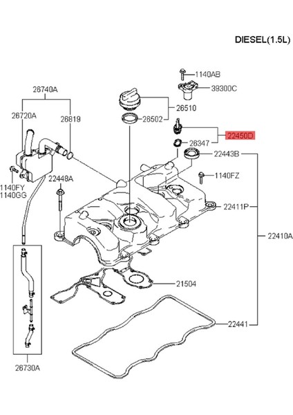 Hyundai Santa Fe 2.0t Trajet Tucson 2000-2010 Için 1 Adet 2245027003 Enjektör Fişi Kapağı Enjektör Takma Fişi Takımı (Yurt Dışından) fırsatları