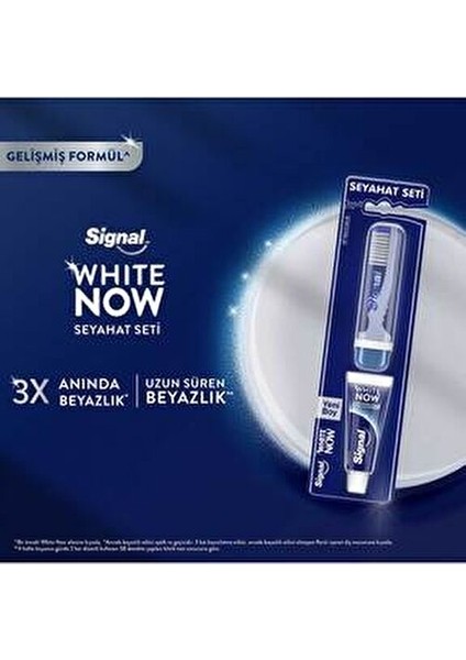 White Now Diş Macunu Seyahat Seti 14 ml Hızlı Beyazlatma Etkisiyle Pratik Kullanım modelleri