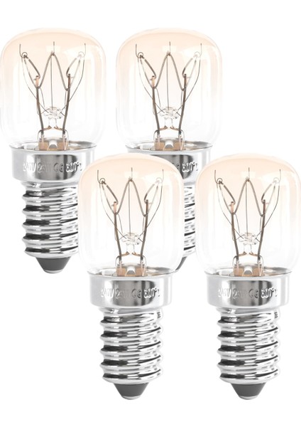 E14 300 Derece Yüksek Sıcaklık Ampulü 25W, Tungsten Filament Mikrodalga Fırın Lambası, Buharlı Lamba, Tuz Lambası (Yurt Dışından)