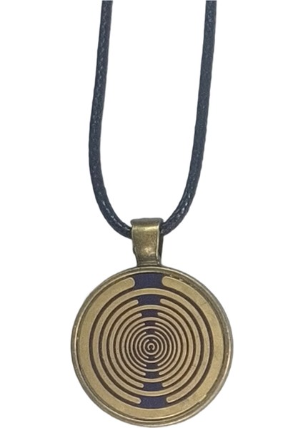 Lakhovsky Mwo Kolye Çok Dalgalı Osilatör Altın Kaplama Enerji Diski Kolye Denge Enerjisi A (Yurt Dışından)