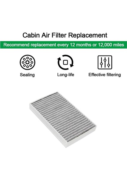 Tesla Model S Kabin Hava Filtresi 2012-2015 Model S Için Aktif Karbonlu Hepa Hava Filtresi 1035125-00-A (Yurt Dışından) fırsatları