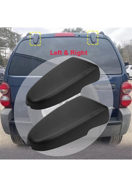 Jeep Liberty Kj 2002-2007 Için 2 Parçalı Araba Arka Kapı Kapağı Bagaj Camı Menteşe Kapağı 55360366AE 55360367AE (Yurt Dışından)