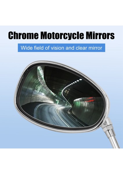 Honda Shadow Spirit 750 1100 VTX1300 VTX1800 Krom Motosiklet Aynaları 10MM (Yurt Dışından) modelleri