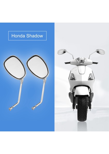 Honda Shadow Spirit 750 1100 VTX1300 VTX1800 Krom Motosiklet Aynaları 10MM (Yurt Dışından) fırsatları