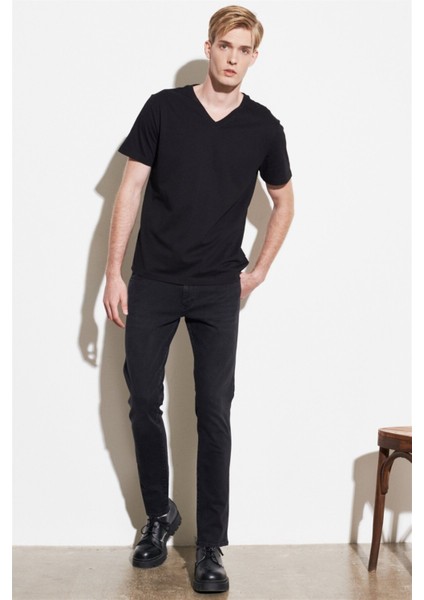 Larston Slim Fit Düşük Bel Denim Esnek Jean Kot Pantolon