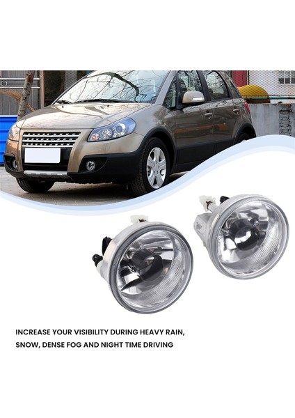Suzuki Sx4 2007-2012 Aerio 2002-2004 Için 1 Çift Araba Ön Tampon Sis Farı Montajı Sürüş Lambası Sis Farı (Yurt Dışından) fiyatları