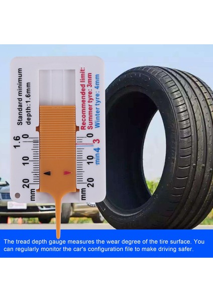 4 Adet Lastik Diş Derinlik Ölçer 0-20mm Otomobil Lastiği Diş Derinlik Ölçer Kaliper Lastik Cetveli Vernier Derinlik Göstergesi (Yurt Dışından) fırsatları