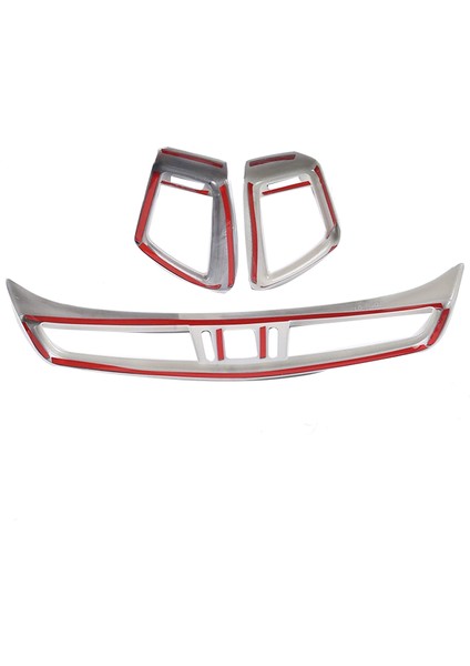 Nissan Qashqai J11 X-Trail x Trail T32 2014-2020 Gümüş Için 3 Adet Araç Klima Havalandırma Merkezi Klima Çıkış Kapağı Döşemesi (Yurt Dışından) indirimleri