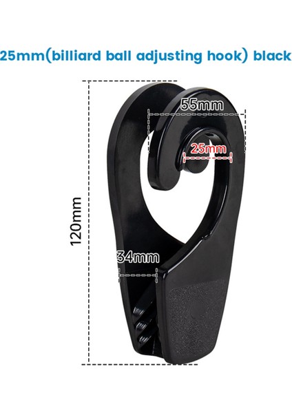 Ray Montajlı Tekne Çamurluk Askı Kancası Hızlı Çıkarma Klipsi Profesyonel Çok Yönlü Ayarlayıcı Klips Hat Klipsi 25 mm Siyah (Yurt Dışından) modelleri
