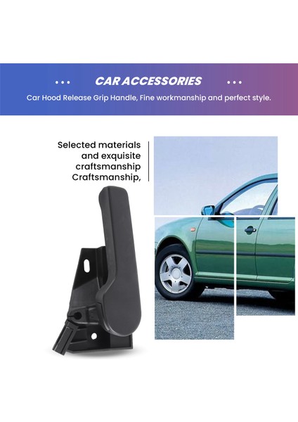 Polo Golf 5 6 Passat B6 B7 cc Jetta Tiguan Q3 Up 1K1823633B 1J1823533C Lhd Için Araç Kaput Açma Kolu ve Braketi (Yurt Dışından) fırsatları