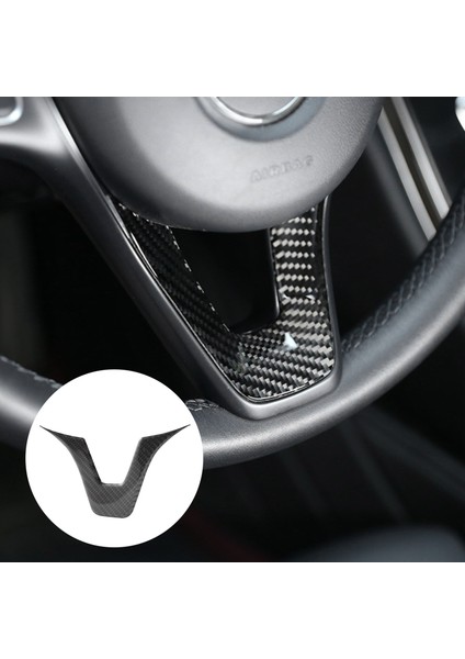 Karbon Fiber Iç Mekan Çıkartması, Direksiyon Simidi Amblemi Çıkartması, Mercedes C-Serisi W204 W205'E Uygun (Yurt Dışından) modelleri