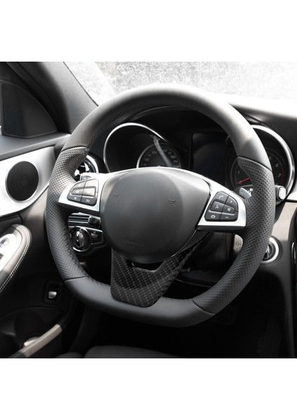 Karbon Fiber Iç Mekan Çıkartması, Direksiyon Simidi Amblemi Çıkartması, Mercedes C-Serisi W204 W205'E Uygun (Yurt Dışından) indirimleri