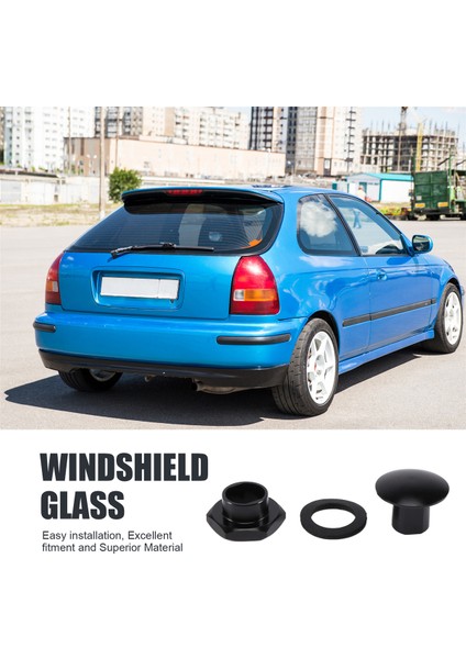 Honda Civic 92-95 Hatchback Eg6 Crv Siyah Için Uygun Arka Cam Destek Donanım Kiti (Yurt Dışından) indirimleri