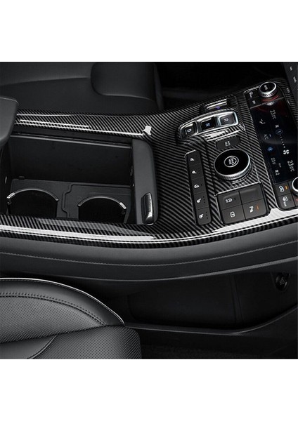 Hyundai Palisade 2022 2023 Lhd Araç Merkezi Kontrol Vites Paneli Kapağı Trim Sticker Aksesuarları Abs Karbon Fiber (Yurt Dışından) indirimleri