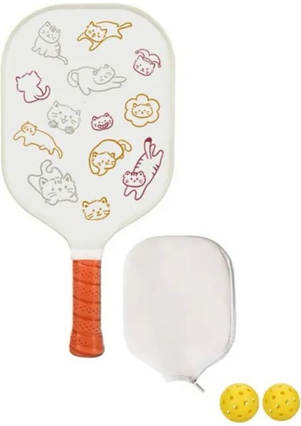 Pickleball Raket Seti Hafif Karbon Fiber Raketler ve 2 Top Tüm Beceri Seviyeleri Için Cat (Yurt Dışından)