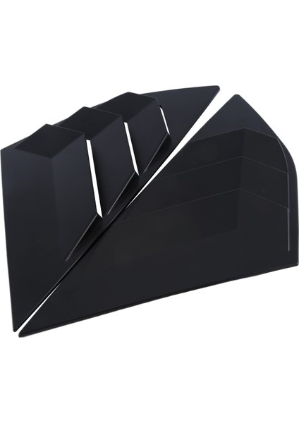 Ford Focus Mk3 St Rs Hatchback 2012-2018 Için Mat Siyah Arka Taraf Havalandırma Çeyrek Pencere Panjur Kepenk Kapağı (Yurt Dışından)