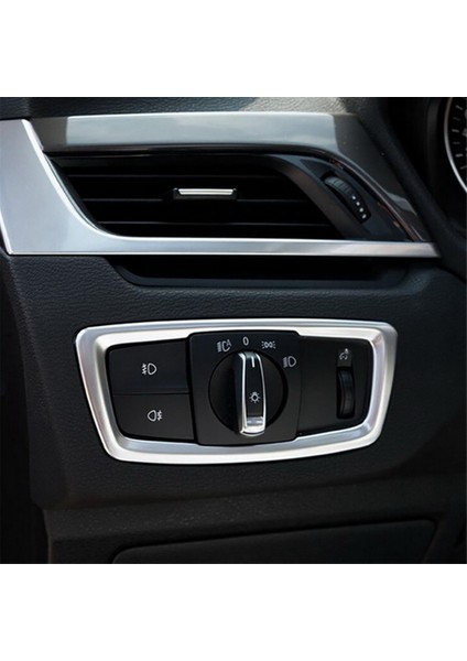 Bmw X1 F48 2016 2017 Iç Far Dekorasyon Çerçevesi Aksesuarları Için Krom Araç Far Anahtarı Çerçevesi (Yurt Dışından) fırsatları