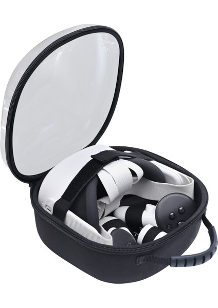 Oculus Meta Quest 3s/quest 3/quest 2 Vr Başlığı ve Dokunmatik Kontrol Cihazı Kılıfı Vr Aksesuarları Için Taşıma Çantası Şeffaf (Yurt Dışından)
