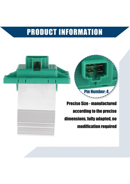 Hyundai Kia 2012-2016 Için Araç Klima Hava Isıtma Üfleyici Motor Direnci Üfleyici Direnci 972351U000 (Yurt Dışından) fırsatları