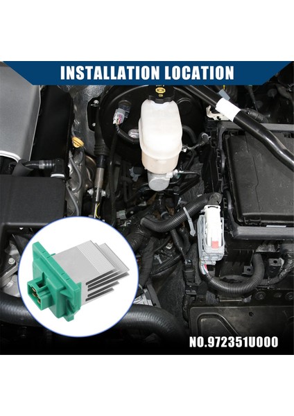 Hyundai Kia 2012-2016 Için Araç Klima Hava Isıtma Üfleyici Motor Direnci Üfleyici Direnci 972351U000 (Yurt Dışından) indirimleri