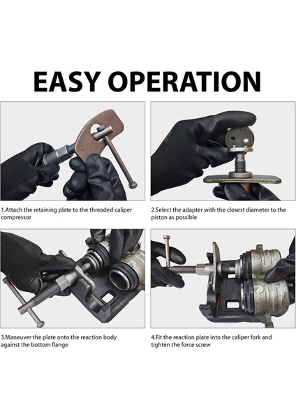 22 Parça Disk Fren Kaliperi Pres Takım Seti Piston Kaliper Kompresör Takım Seti Fren Balatası Değiştirme ve Sıfırlama Için Kırmızı Kılıflı (Yurt Dışından) indirimleri