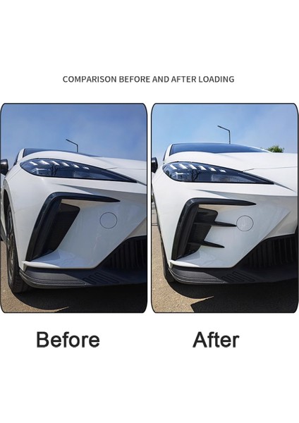 Araba Ön Tampon Spoiler Yan Hava Firar Ayar Kapağı Trim Için Mg 4 Mg4 Ev Mulan 2023 Aksesuarları (Yurt Dışından) modelleri