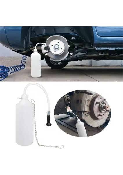 Fren Hidroliği Hava Alma Şişesi 1l Fren Hava Alma Alet Seti Esnek Otomatik Fren Hidroliği Çıkarıcı Fren Sistemi (Yurt Dışından) fiyatları