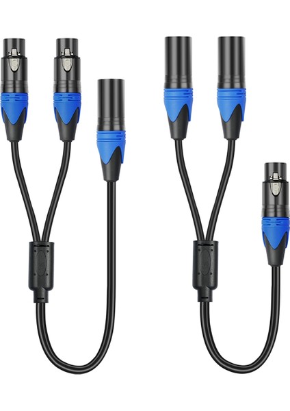 50 cm Xlr Y Ayırıcı Kablo 1 Xlr Dişi - 2 Xlr Erkek/1 Xlr Erkek - 2 Xlr Dişi Mikrofon Ayırıcı Kablo Mikrofon Kablosu (Yurt Dışından)