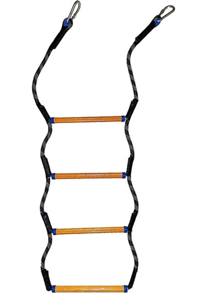 Katlanır Kayak Tekne Halat Merdiveni 4 Adımlı Deniz Halat Merdiveni Uzatma Yardımlı Tekne Merdiveni Şişme Bot Için Yüzme Merdiveni, B (Yurt Dışından)