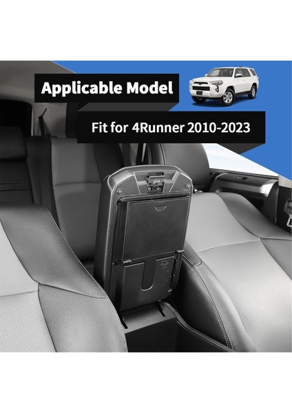 Toyota 4runner 2010-2024 Aksesuarları Için Orta Konsol Tek Dokunuşlu Gizli Düzenleyici Kol Dayanağı Gizli Saklama Kutusu (Yurt Dışından) indirimleri