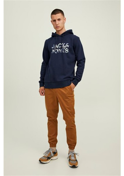 Jcotech Logo Sweat Hood Lacivert Erkek Sweatshirt 12216242-Navy indirimleri