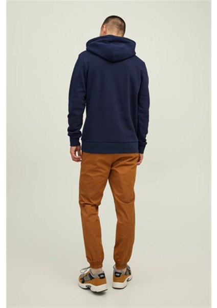 Jcotech Logo Sweat Hood Lacivert Erkek Sweatshirt 12216242-Navy