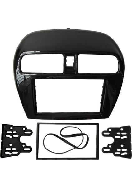 Mitsubishi Mirage Space Star Attrage Radyo Stereo Paneli Gösterge Paneli Montaj Kurulum Trim Takımı Ön Çerçeve (178X100 Mm) Için Çift Din Fasya (Yurt Dışından)