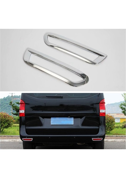 Mercedes-Benz Vito (W447) V-Sınıfı 2017-2020 Abs Krom Arka Reflektör Sis Lambası Lambası Kapağı Trim Çerçeve Çerçeve Şekillendirici (Yurt Dışından) fiyatları
