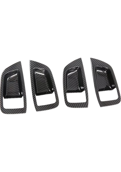Mitsubishi Pajero Sport 2020 Için 4 Adet Karbon Fiber Abs Araba Kapı Kolu Kase Koruyucu Kapak Trim Profiller Araba Styling (Yurt Dışından)