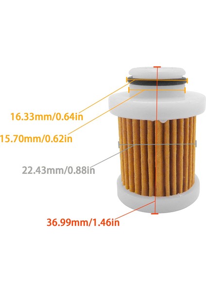 10 Adet 6D8-WS24A-00 40-115HP 30-115 Hp 4 Zamanlı Yakit Filtresi Yamaha F50-F115 Dıştan Takma Motor Filtresi 6D8-24563-00-00 (Yurt Dışından) fırsatları